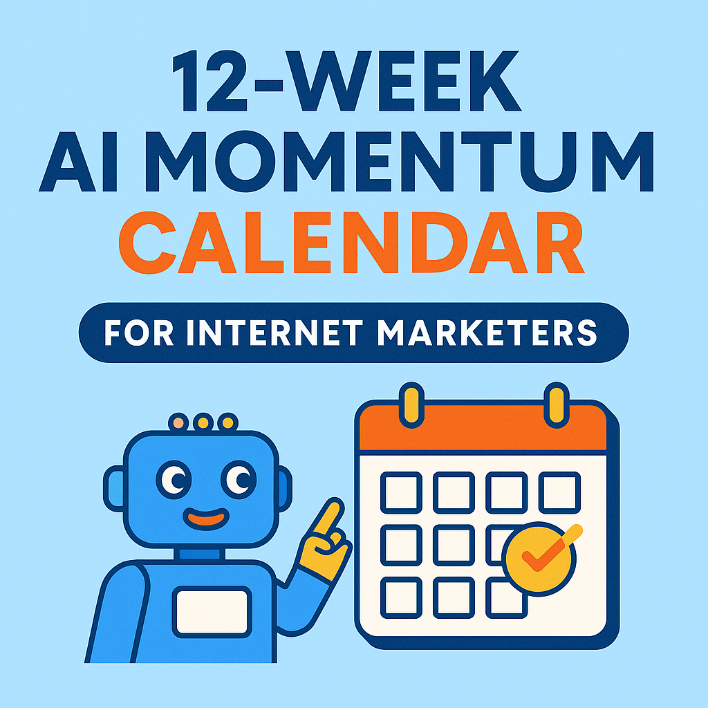 The 12-Week AI Momentum Calendar for Internet Marketers (Build Smarter Habits Fast)